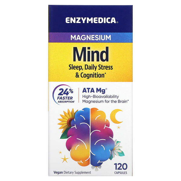 Магний для разума - 120 капсул - Enzymedica Enzymedica