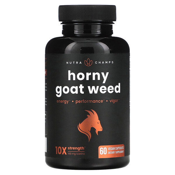 Horny Goat Weed, 60 веганских капсул NutraChamps