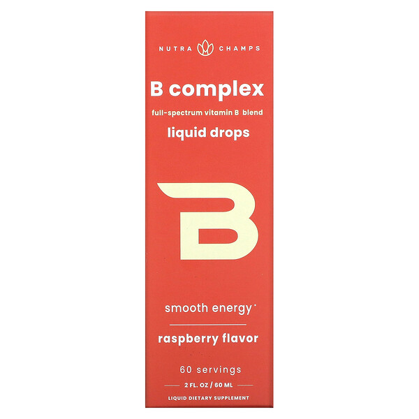 B Complex, Raspberry, 2 fl oz (Жидкие унции) (60 ml) NutraChamps