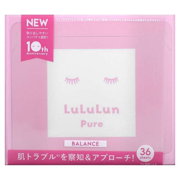Pure Balance, Тканевая маска Beauty, розовая 8FB, 36 листов, 18 жидких унций (520 мл) Lululun