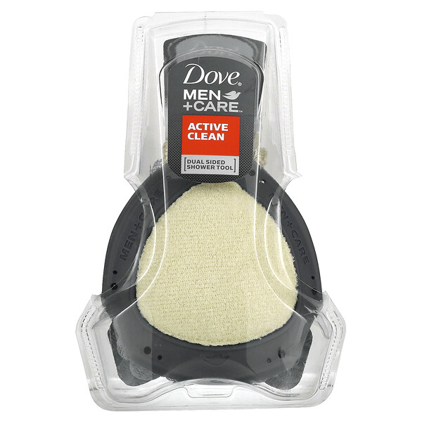 Men + Care, Active Clean, Dual Sided Shower Tool, 1 Sponge Dove