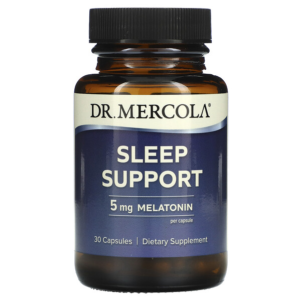 Поддержка сна, 5 мг, 30 капсул - Dr. Mercola Dr. Mercola
