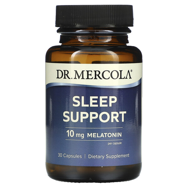 Поддержка Сна с Мелатонином - 10 мг - 30 капсул - Dr. Mercola Dr. Mercola