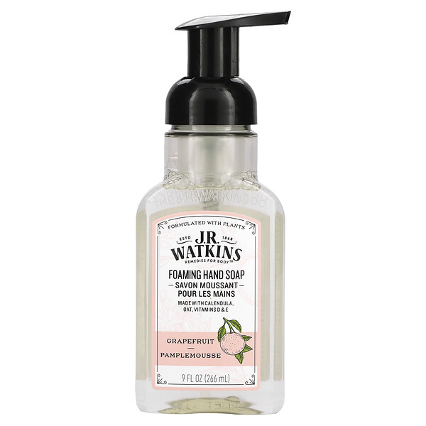 Foaming Hand Soap, Grapefruit, 9 fl oz (266 ml) J R Watkins