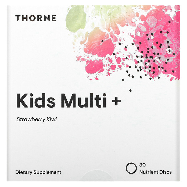 Kids Multi+, Ages 4-12, Strawberry Kiwi, 30 Nutrient Discs Thorne