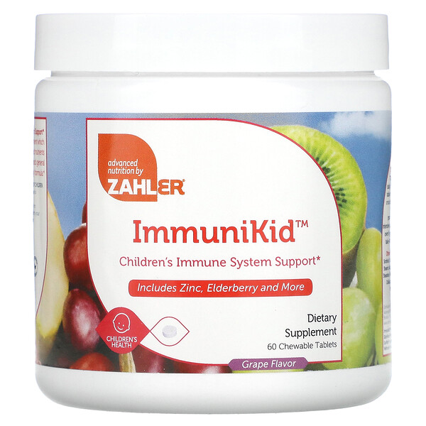 ImmuniKid, Children's Immune System Support, Grape, 60 Chewable Tablets Zahler