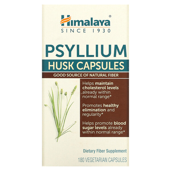 Псиллиум в капсулах - 180 вегетарианских капсул - Himalaya Himalaya