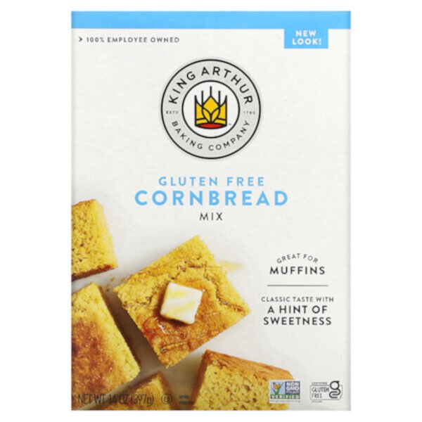 Gluten Free Corn Bread Mix, 14 oz (397 g) King Arthur Baking Company