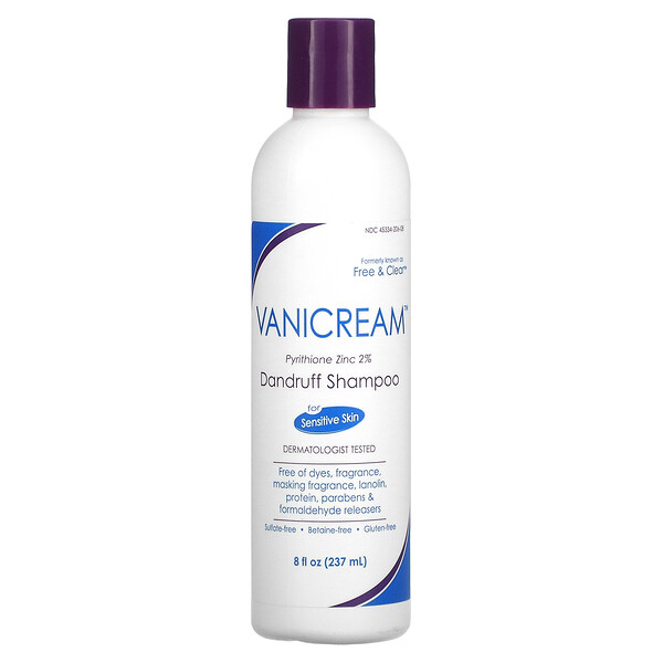 Dandruff Shampoo, For Sensitive Skin, 8 fl oz (237 ml) Vanicream