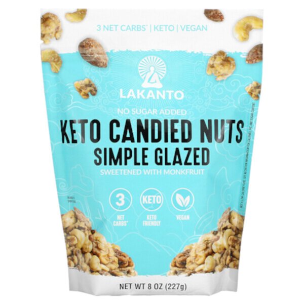 Keto Candied Nuts, Simple Glazed, 8 oz (227 g) Lakanto