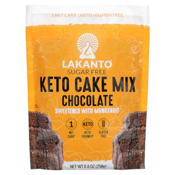 Keto Cake Mix Chocolate, 8.8 oz (250 g) Lakanto