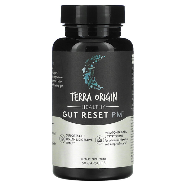 Healthy Gut Reset PM, 60 капсул Terra Origin