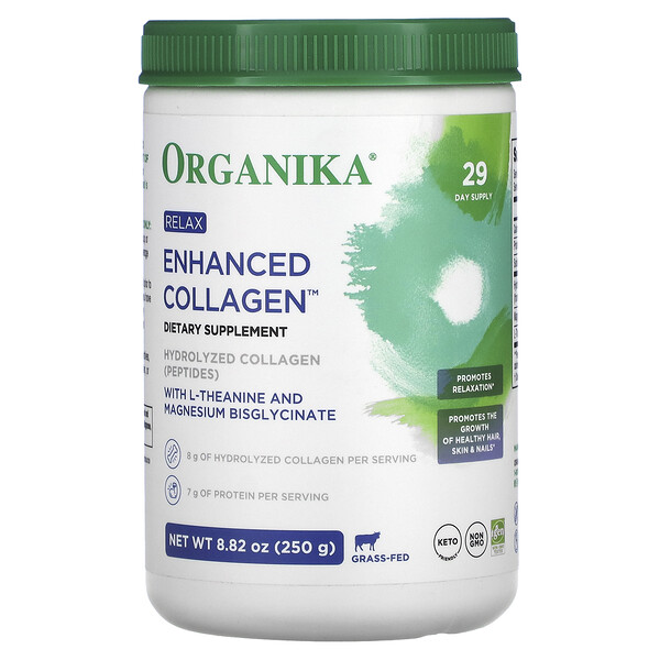 Enhanced Collagen, Relax, 8,82 унции (250 г) Organika