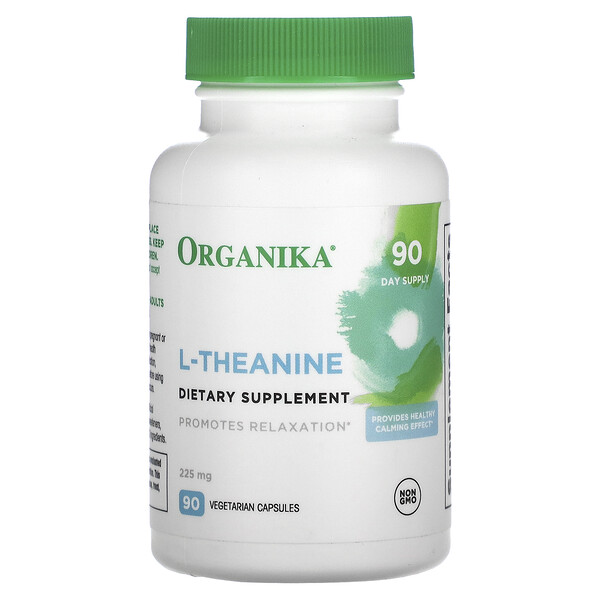 L-теанин, 225 мг, 90 вегетарианских капсул Organika