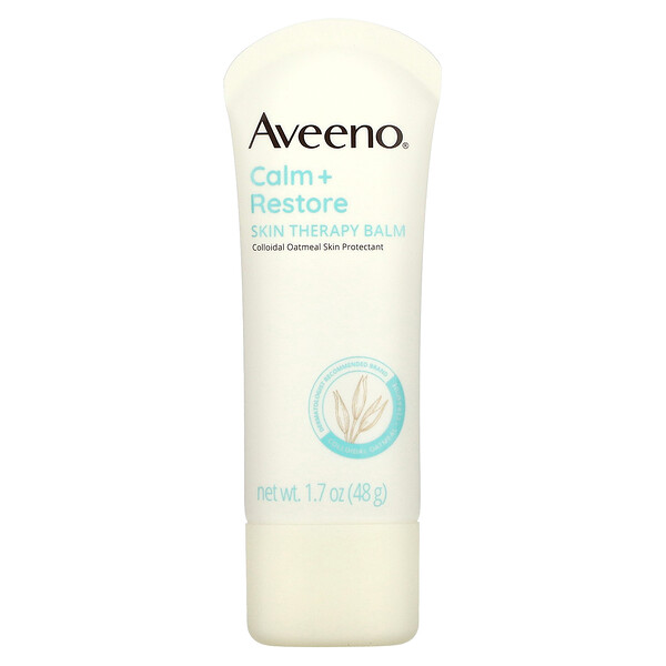 Calm + Restore, Терапевтический бальзам для кожи, без отдушек, 1,7 унции (48 г) Aveeno