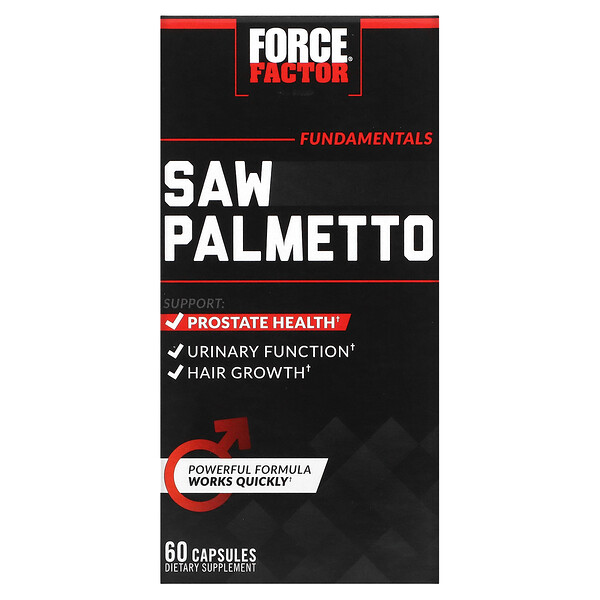 Fundamentals, Saw Palmetto, 60 Capsules (Капсулы) Force Factor