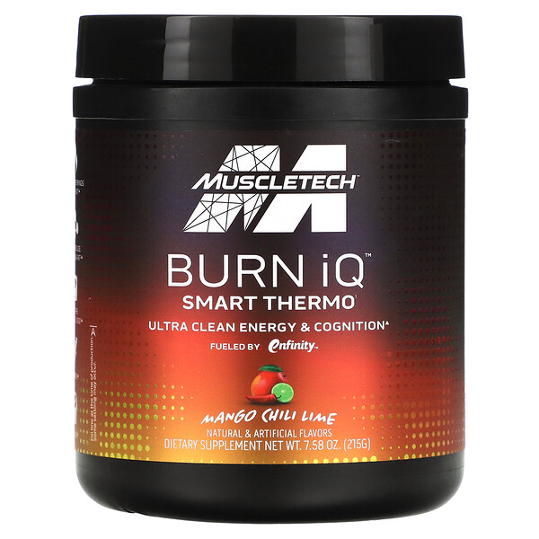Burn iQ, Smart Thermo, манго, чили и лайм, 7,58 унции (215 г) Muscletech