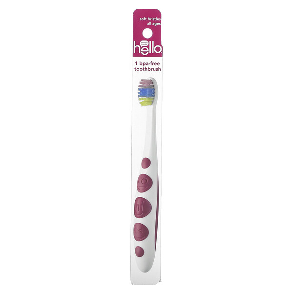 Kids, BPA Free Toothbrush, Soft Bristles, All Ages, 1 Toothbrush Hello
