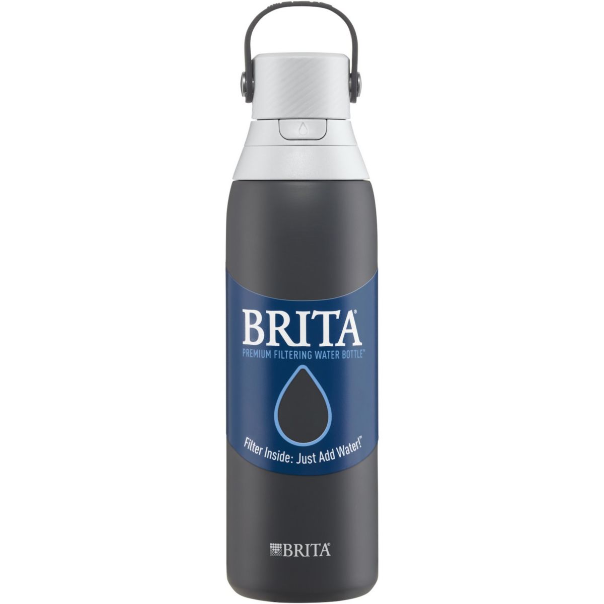 Брита 20 унций. Бутылка для воды из нержавеющей стали с фильтром Brita