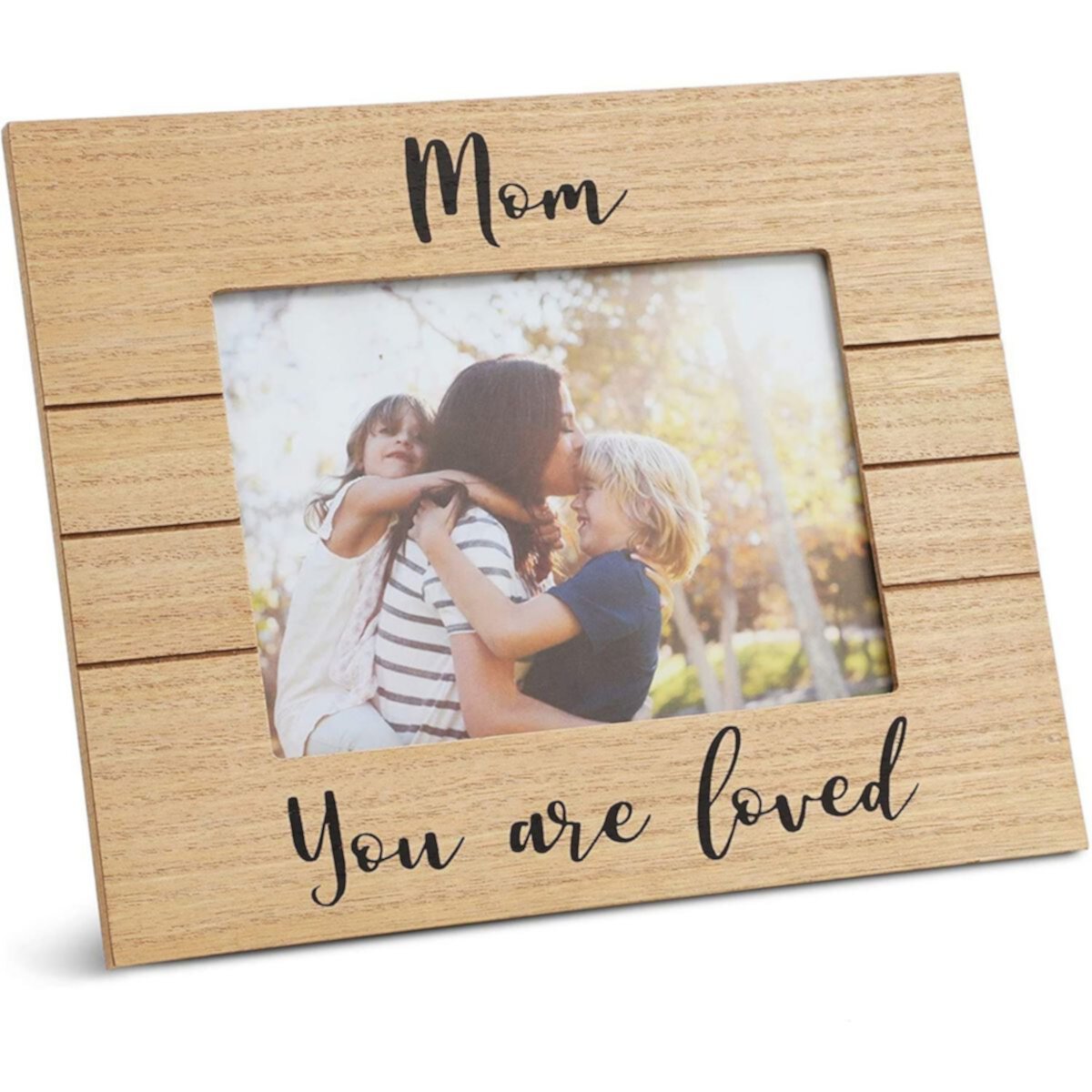 Wood Picture Frame for 5x7 Inch Photos for Mother's Day, Family Photo Collage, Brown (10 x7.5 In) Juvale