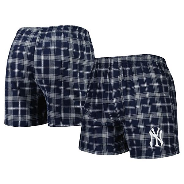 Мужские фланелевые боксеры Concepts Sport New York Yankees Ledger с эластичным поясом Unbranded