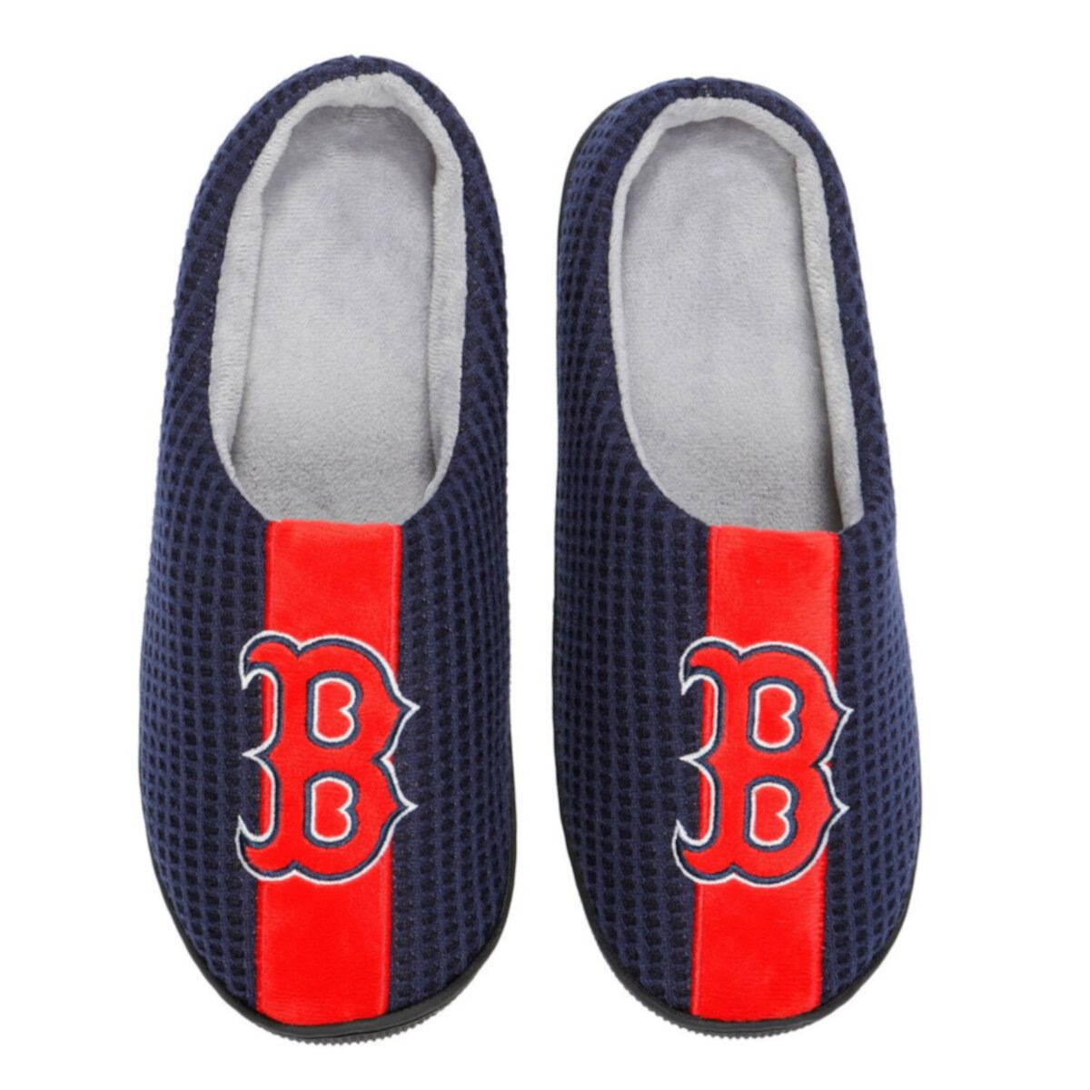 Мужские шлёпанцы из пены с эффектом памяти темно-синего цвета FOCO Boston Red Sox Team Stripe FOCO