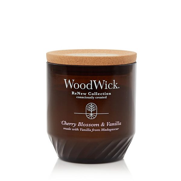 WoodWick ReNew Cherry Blossom & Vanilla Medium Jar Candle WoodWick