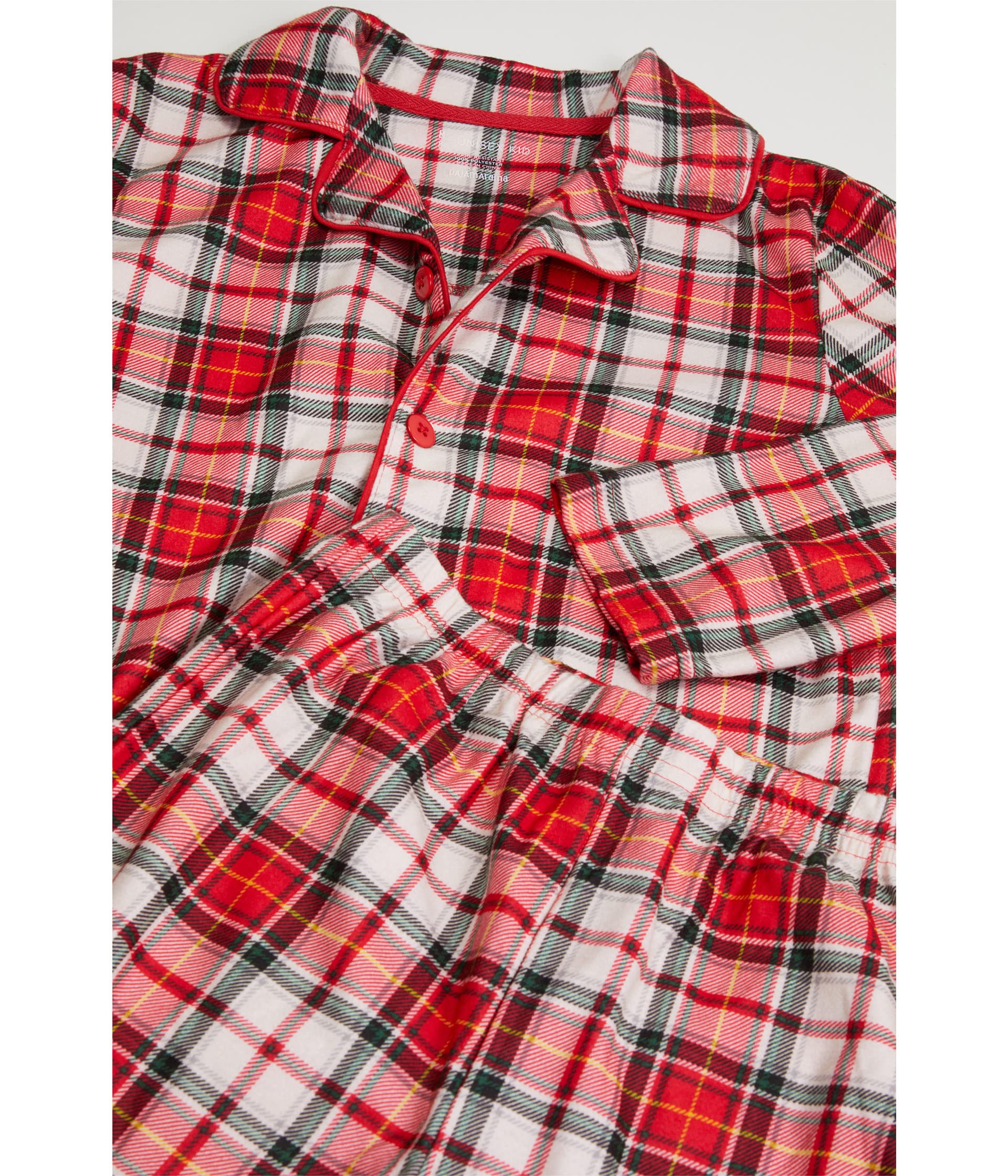 Классическая клетчатая пижама - уютная пижама из джерси (для маленьких детей/больших детей) Pajamarama