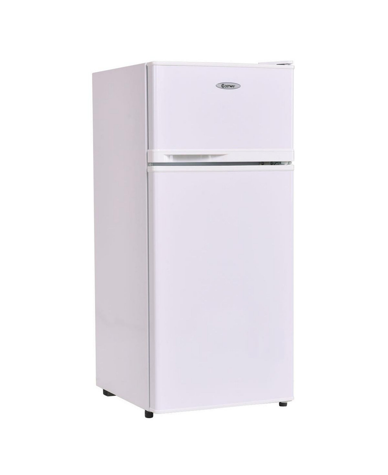 2-дверный компактный мини-холодильник объемом 3,4 куб. фута с морозильной камерой Costway
