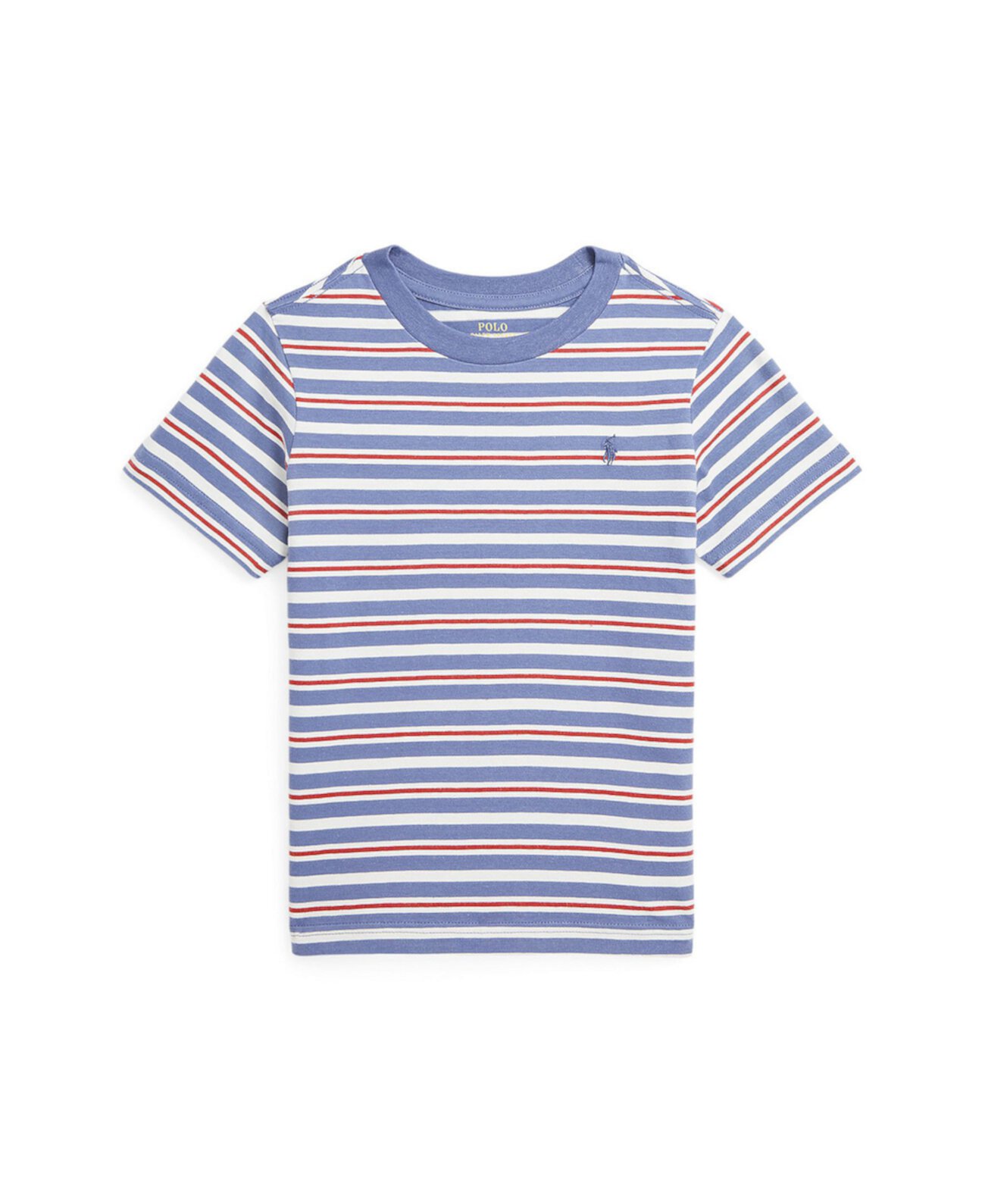Полосатая футболка из хлопкового джерси с короткими рукавами для малышей и маленьких мальчиков Ralph Lauren