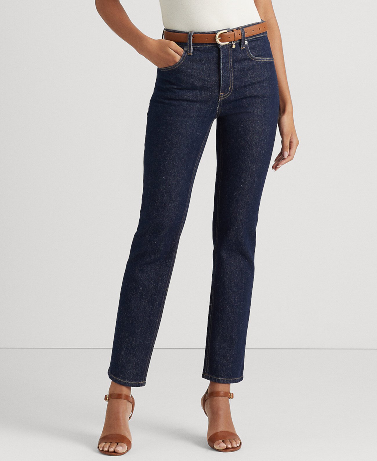 Женские джинсы-сапоги с высокой посадкой LAUREN Ralph Lauren
