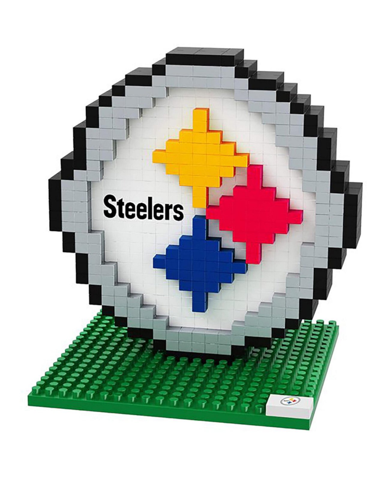 Строительные блоки с логотипом NFL 3D BRXLZ «Питтсбург Стилерс», официально лицензированные Forever Collectibles