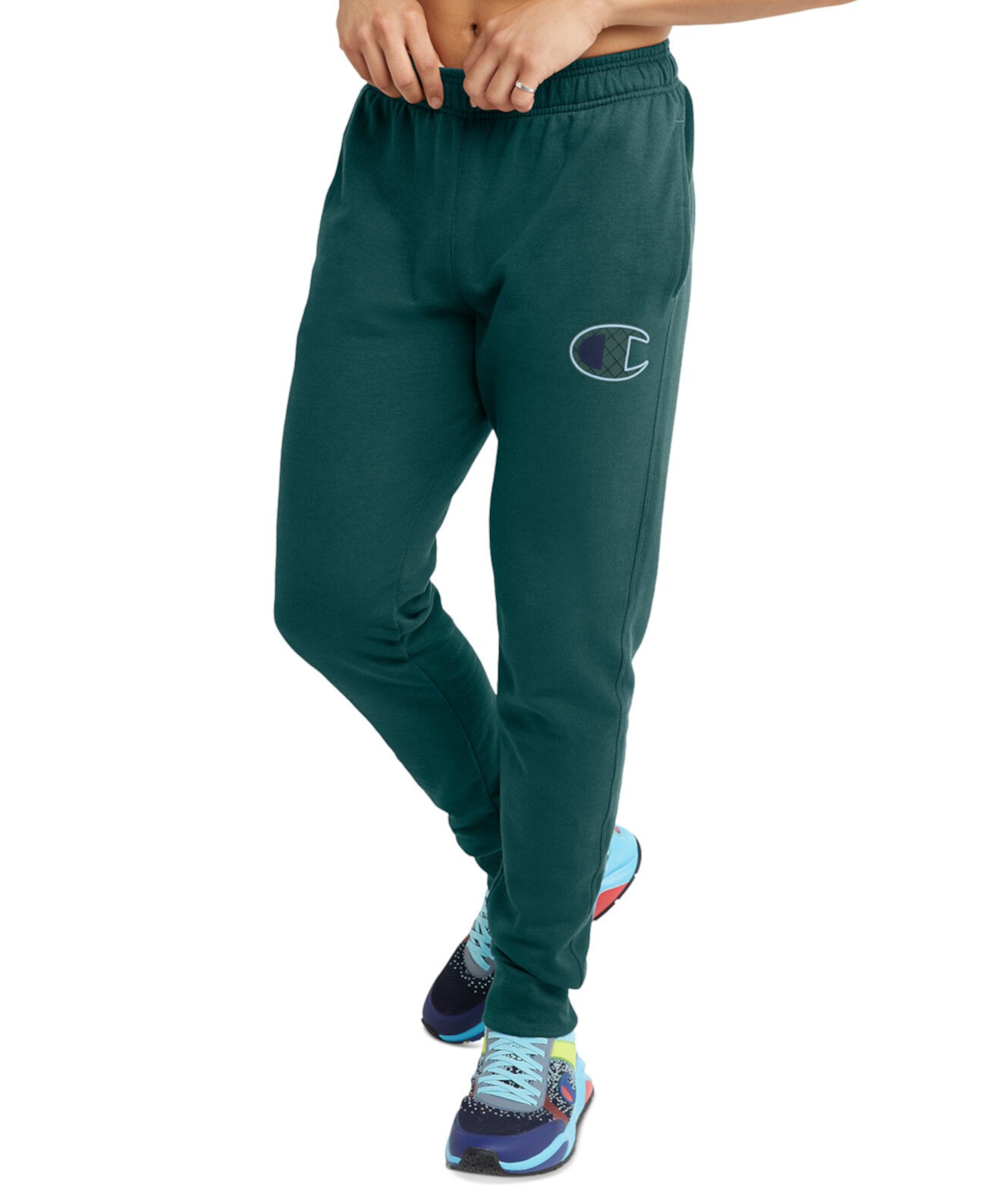 Мужские спортивные штаны Powerblend Fleece Logo Jogger Champion