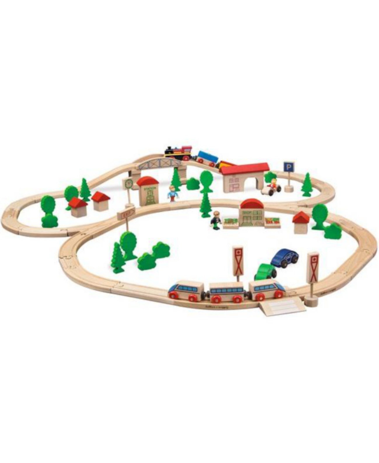 Деревянный поезд Эйххорн с игровым набором "Мост" Simba Toys