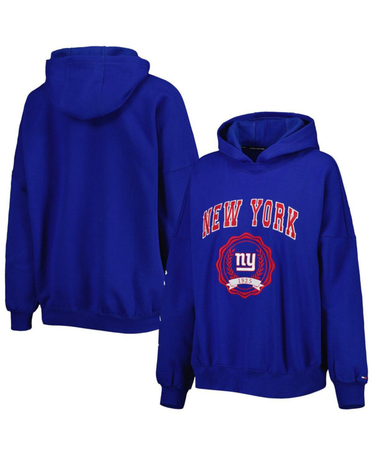 Женский пуловер с капюшоном Royal New York Giants Becca с заниженными плечами Tommy Hilfiger