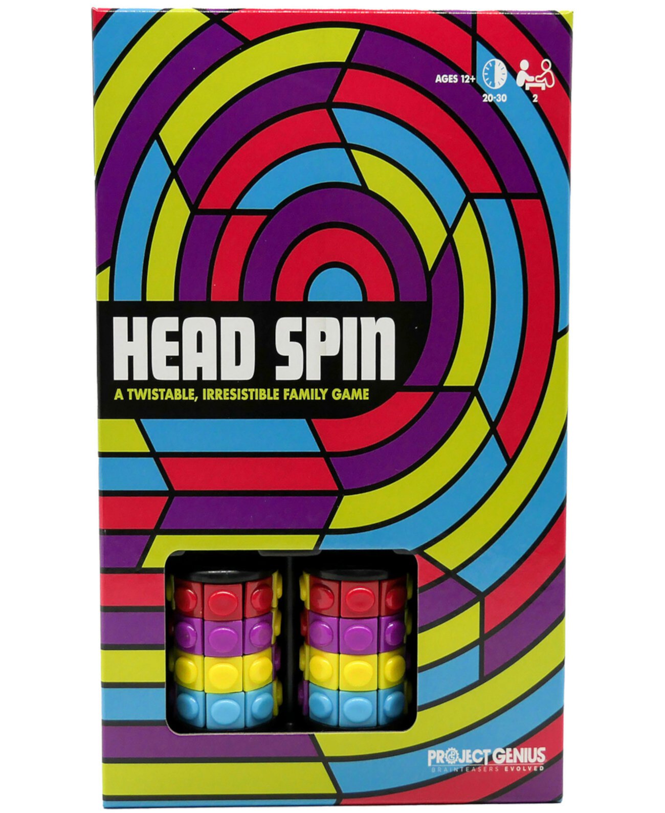 Семейная игра Head Spin для двух игроков Fidget-Spinner Project Genius