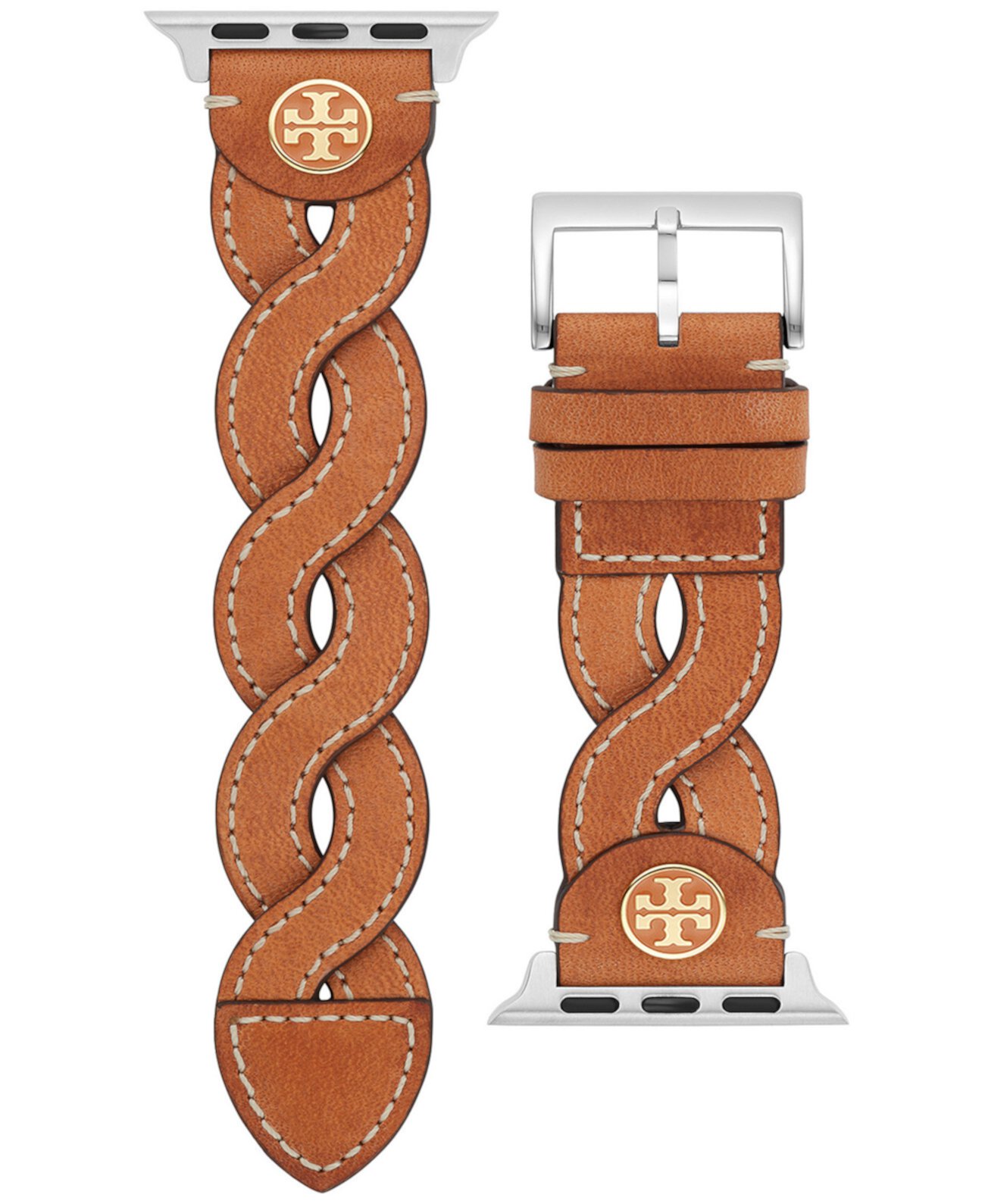 Смарт часы Tory Burch Женский ремешок из плетеной кожи для Apple Watch® 38mm/40mm Tory Burch