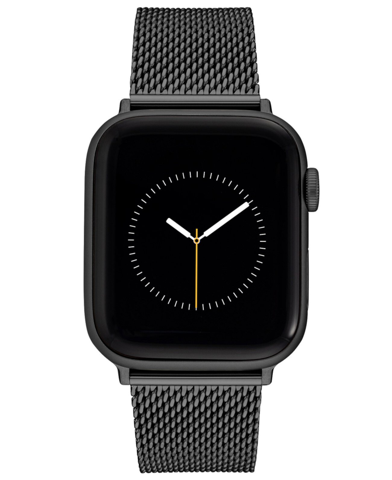 Мужской сетчатый браслет из нержавеющей стали темно-серого цвета, совместимый с Apple Watch 42/44/45/Ultra/Ultra 2 Vince Camuto