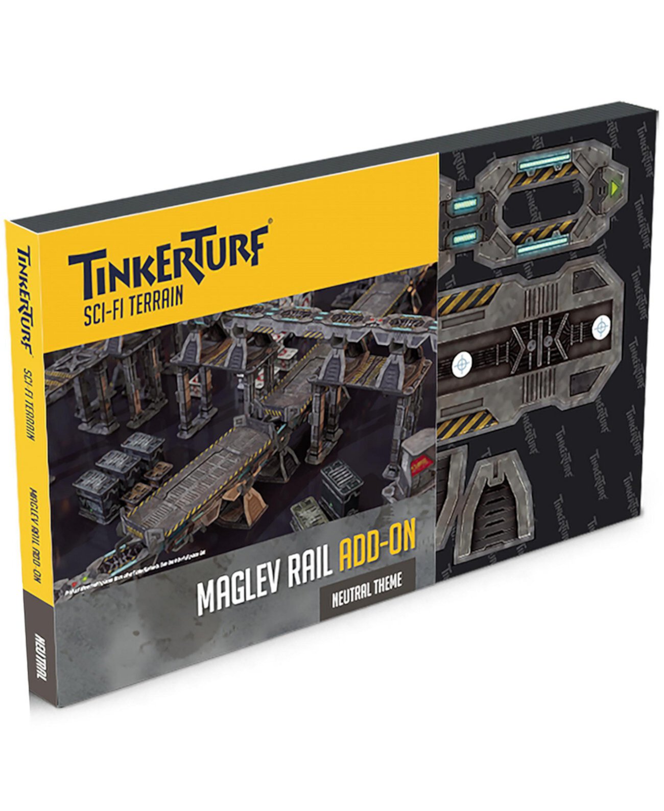 Sci-Fi Terrain MagLev Rail с нейтральной тематикой, набор из 2 шт. TinkerTurf