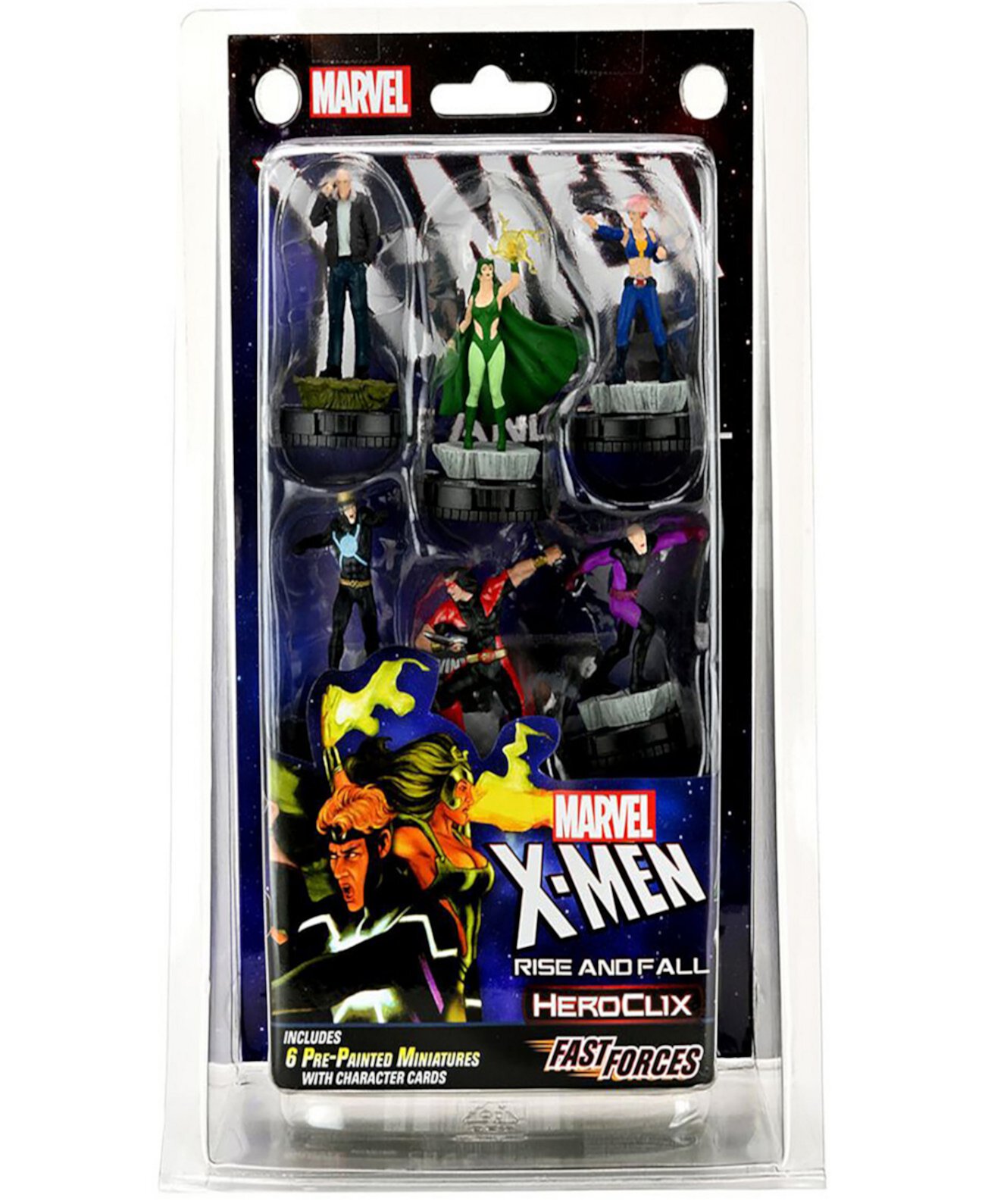 Набор из 12 предметов Marvel Heroclix X-Men Rise and Fall Fast Forces WizKids Games