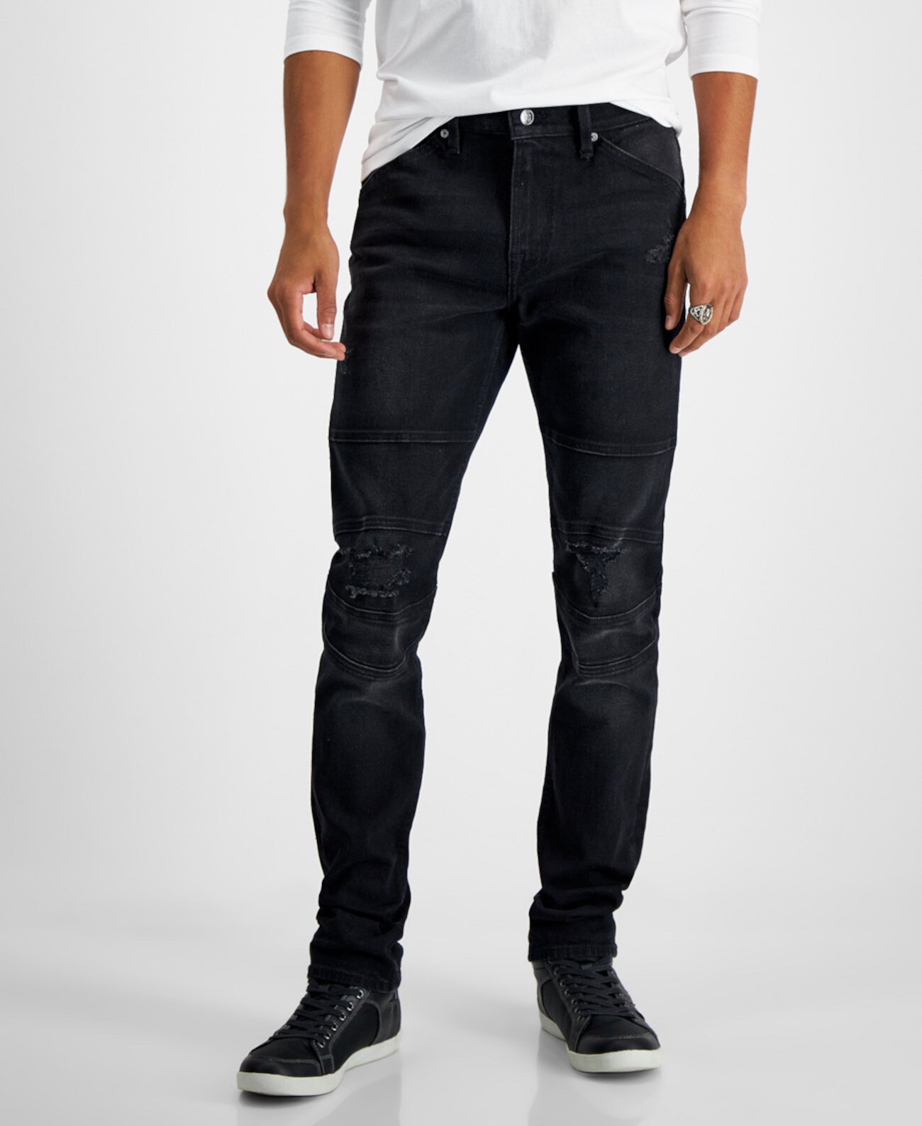 Мужские Джинсы skinny GUESS Eco Slim Tapered Moto Fit GUESS