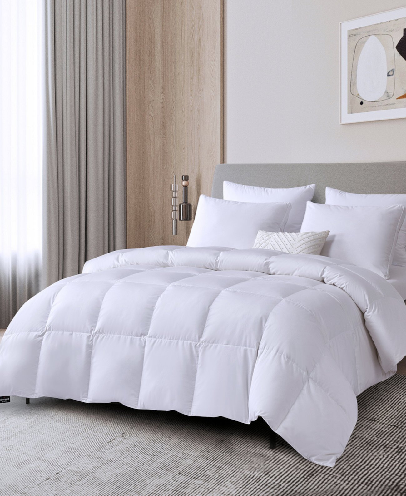 Premium Hypoallergenic White Down Comforter, King Beautyrest