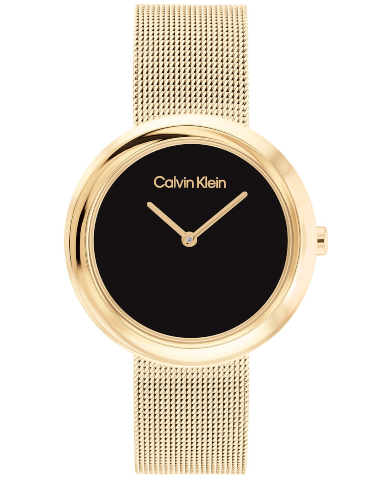 Часы-браслет с золотистой сеткой, 34 мм Calvin Klein