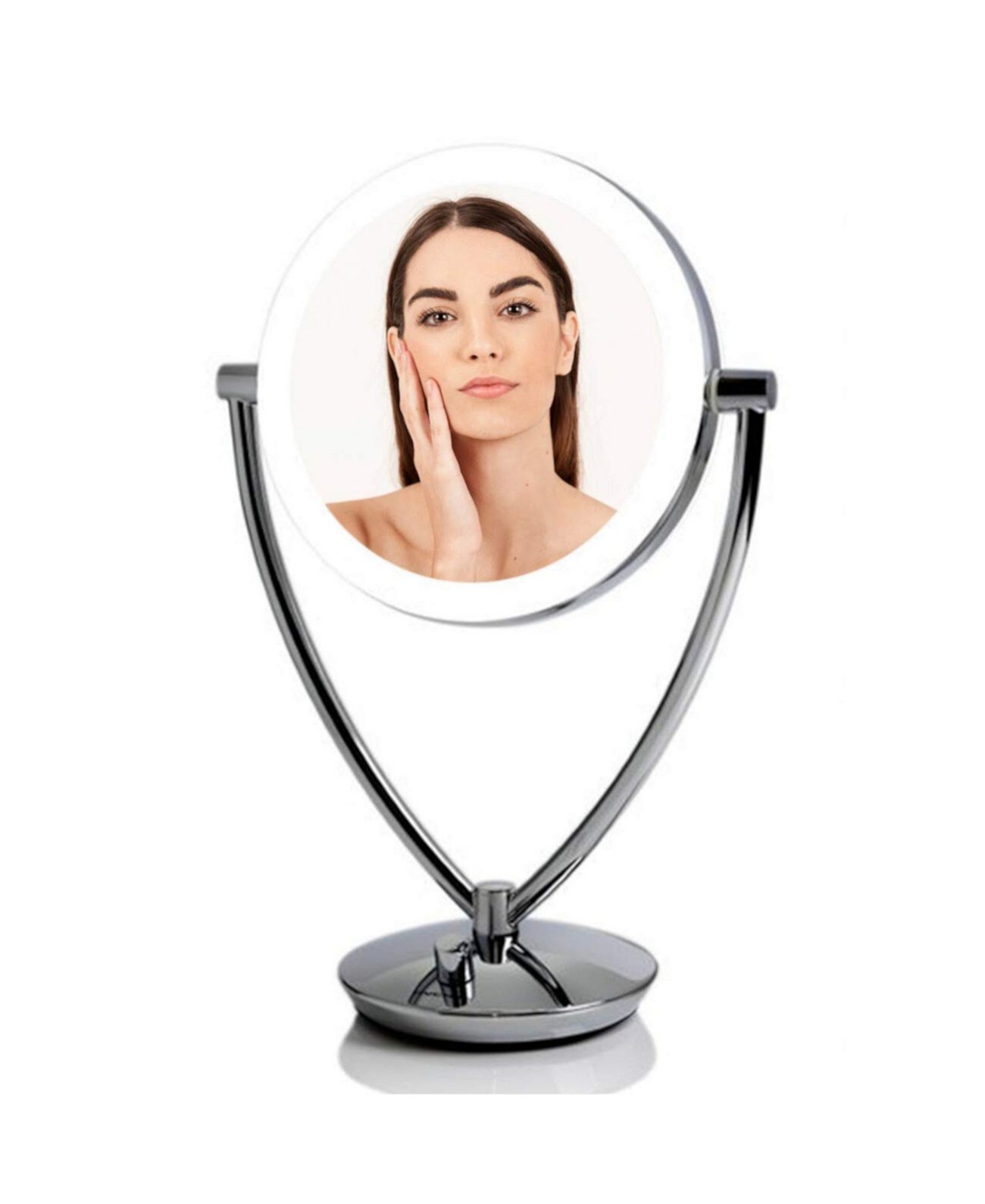 Lighted Tabletop Makeup Mirror Ovente