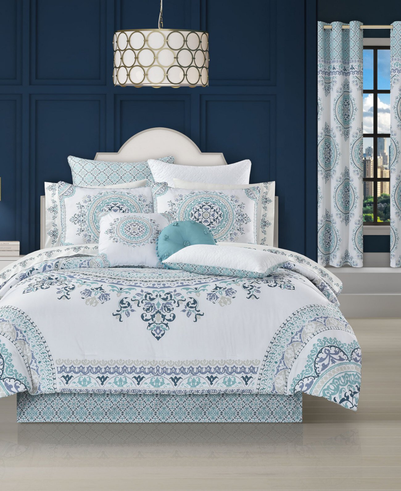 Afton 4 Piece Comforter Set, Queen Royal Court