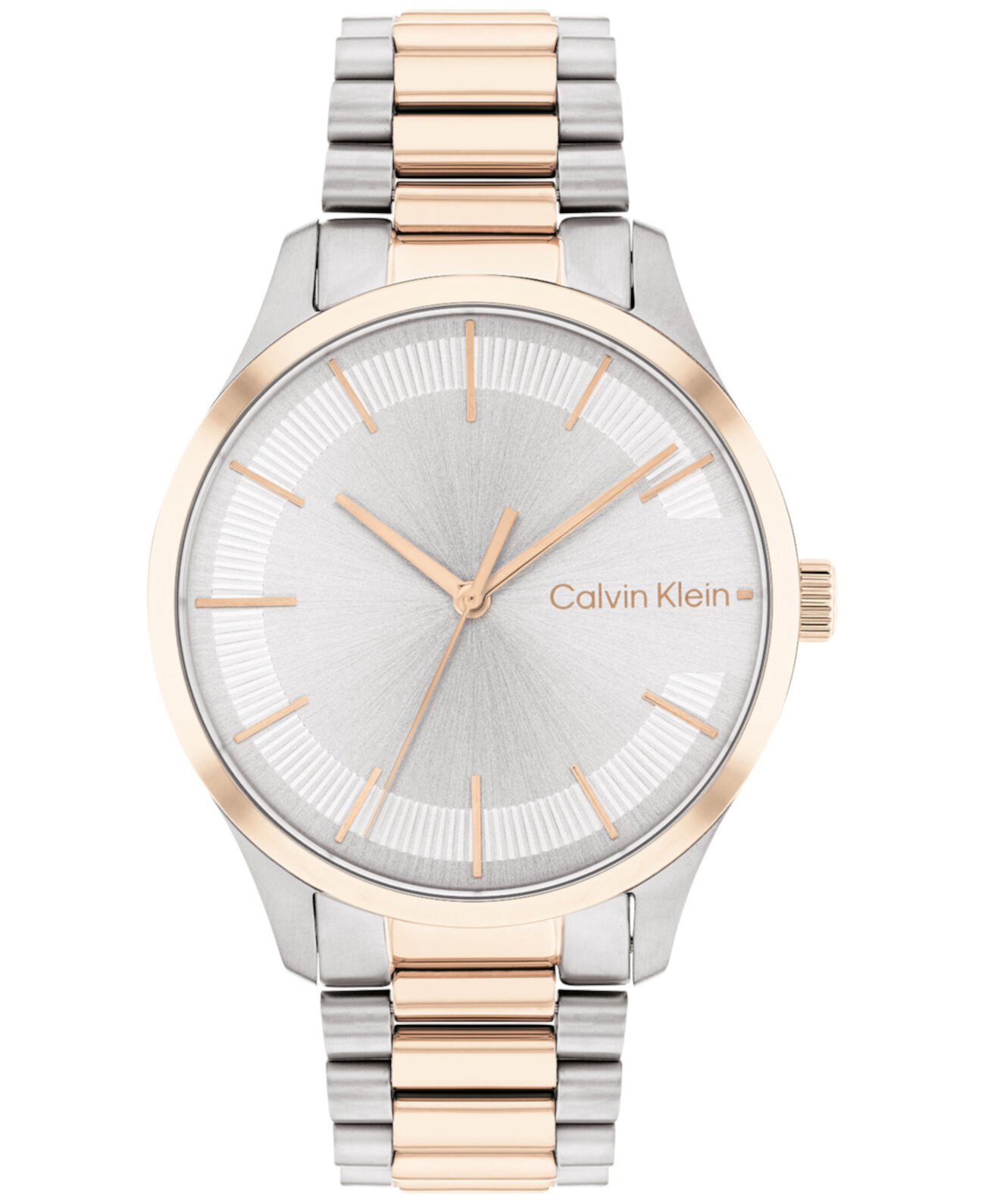 Двухцветные часы-браслет из нержавеющей стали, 35 мм Calvin Klein