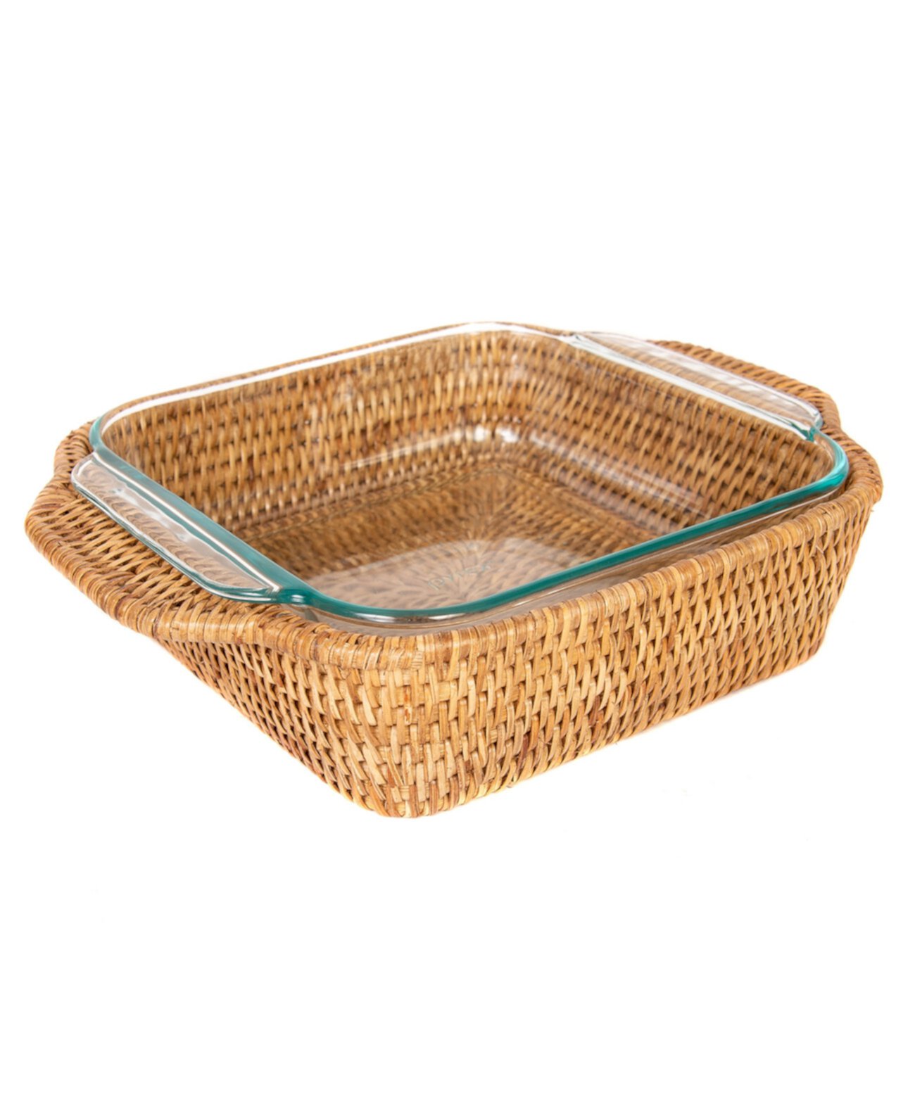 Square Baker Basket with Pyrex Artifacts Trading Company