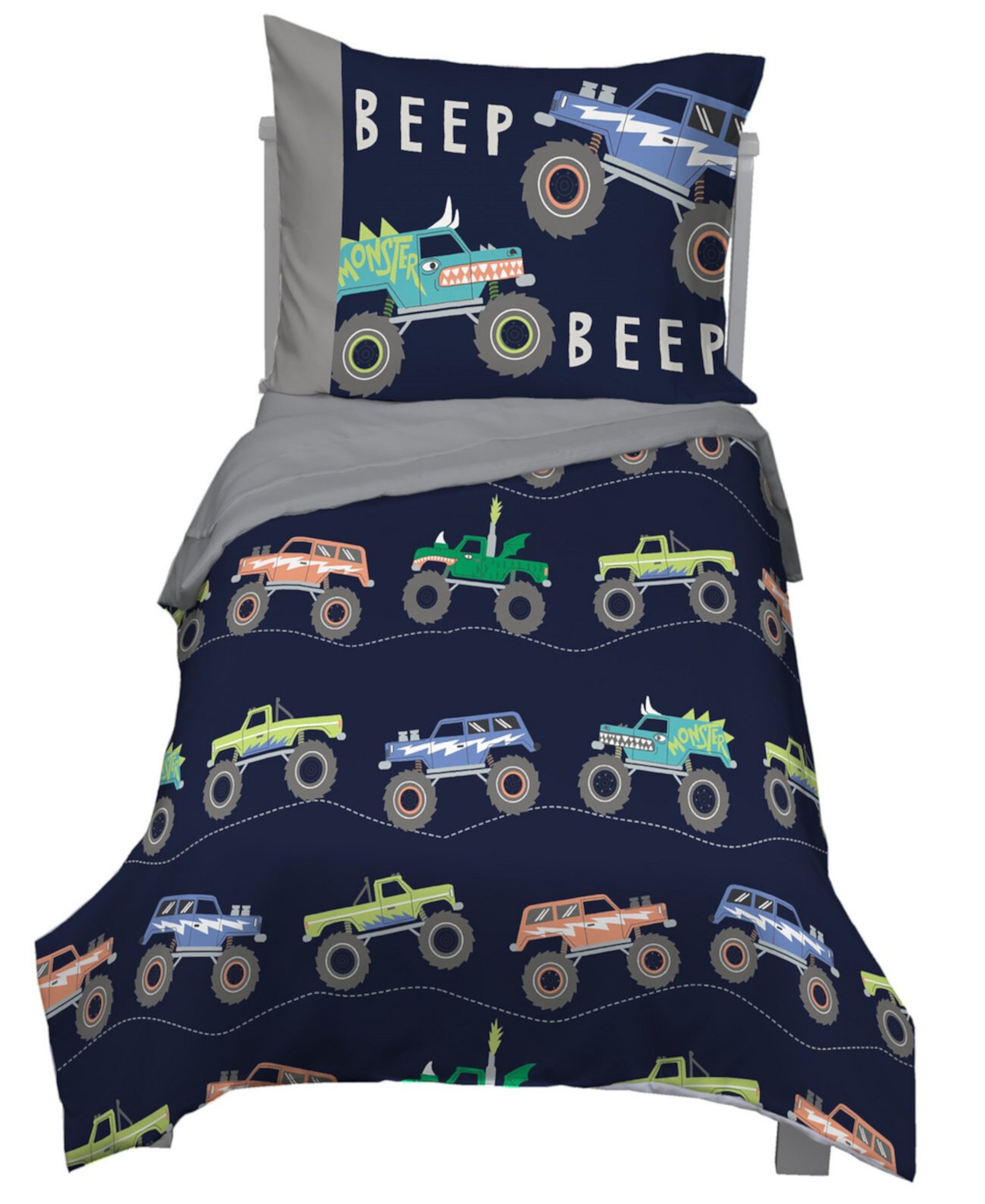 Carter's Monster Truck 4-Piece Toddler Bedding Set NoJo