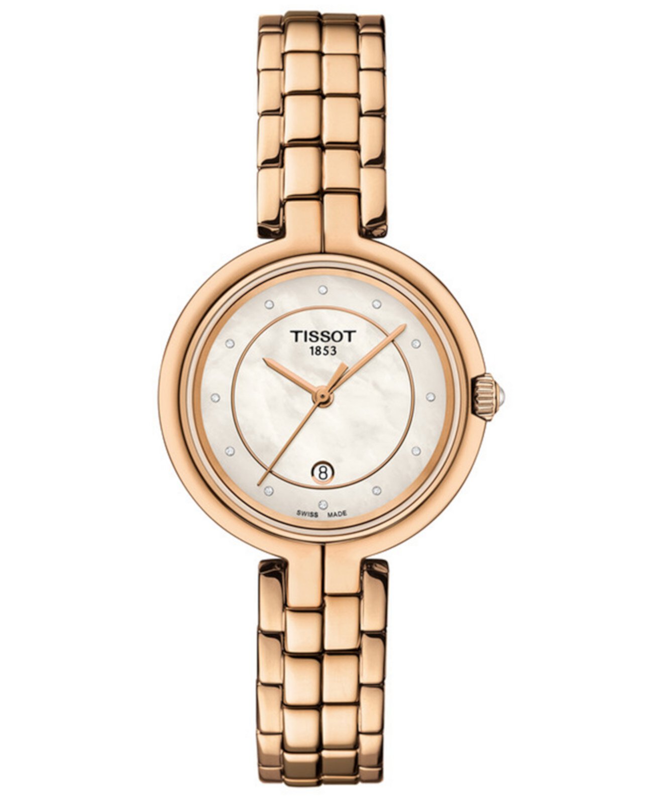 Смарт часы Tissot Flamingo с бриллиантами, 30mm Tissot