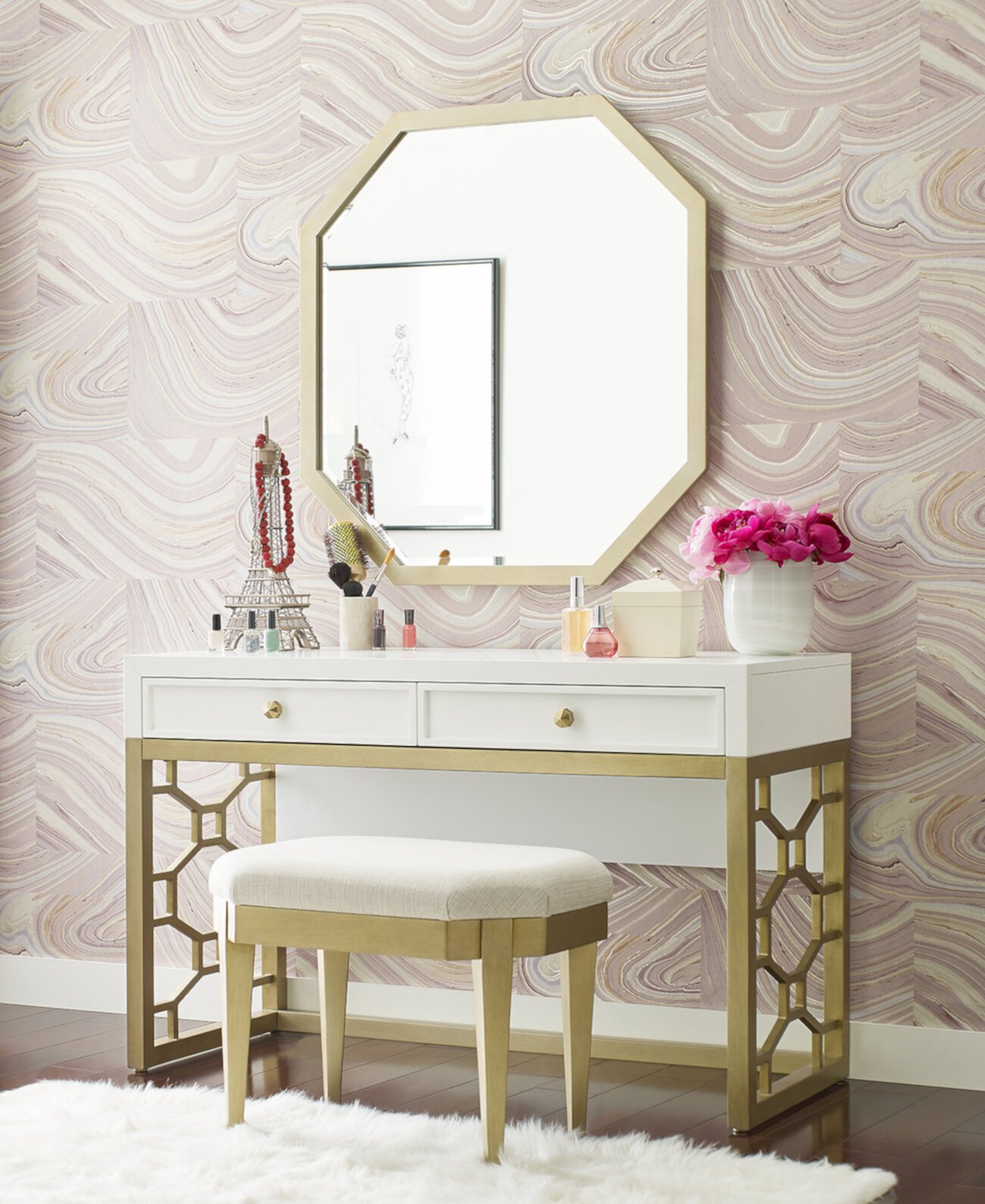 Rachael Ray Chelsea Gold Mirror Furniture